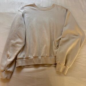 Womens Hollister Cream Crewneck